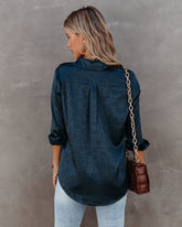Thiago Satin Embossed Button Down Blouse - FINAL SALE ACOA-001